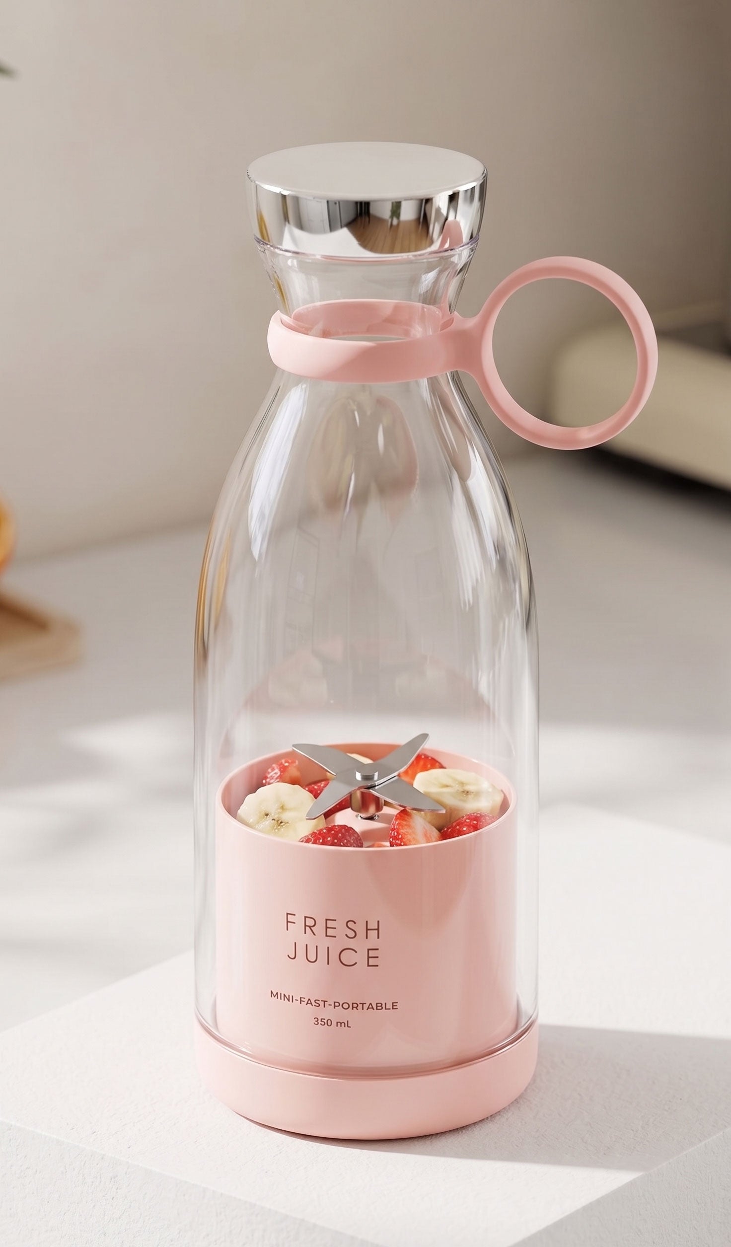 Portable USB Rechargeable Mini Juicer Blender - Personal Wireless Drink & Shake Maker