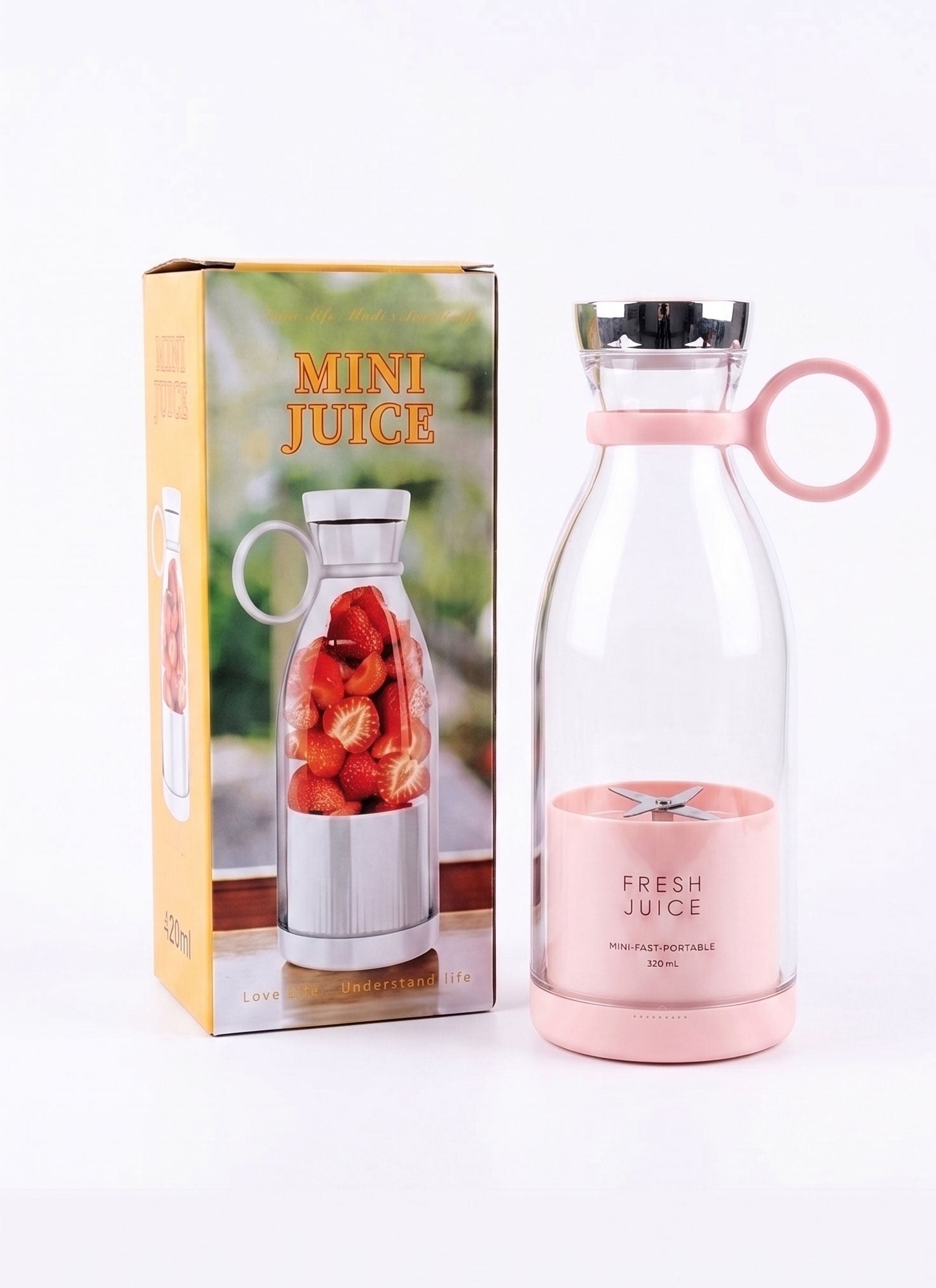 Portable USB Rechargeable Mini Juicer Blender - Personal Wireless Drink & Shake Maker